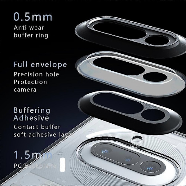 PC Hybrid TPU -puhelinkotelo Nothing Phone 3a -puhelimelle - Perfet