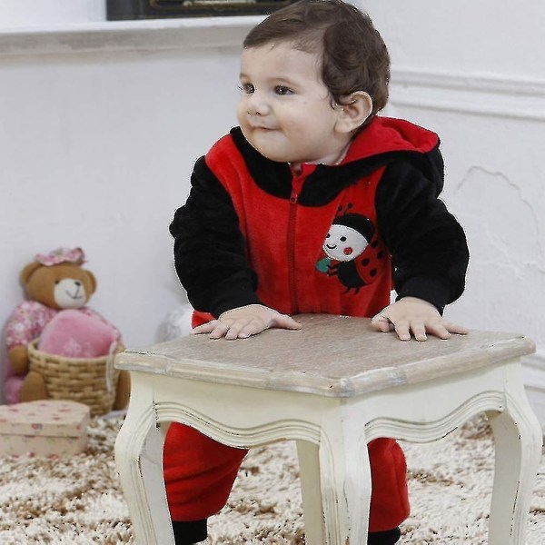 Småbørnsdinosaurkostume Sødt hættekostume til børn Halloween - Perfet 12 18 Months ladybug