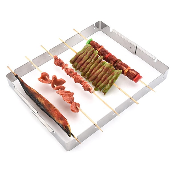Portable Grill Tools Kebab spydstativ i rustfritt stål - Perfet A2