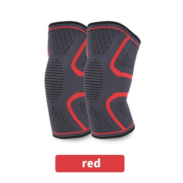 1 stk Løbefitness Sport Åndbare Knæbeskyttere Protector Sup - Perfet red XL