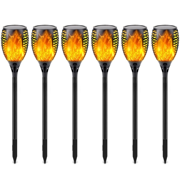 【6-Pack Solar Flame Torch】 - Perfekt