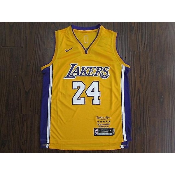 #24 Bryant # 30 Curry Basketball T-skjorte Jersey Uniformer Sports Clothing Team CNR - Perfet BRYANT Yellow 24 M