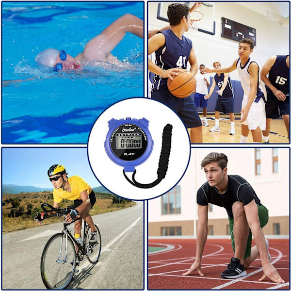 Stoppur Timer Sportdomare Digital Watch Bärbar Vattentät
