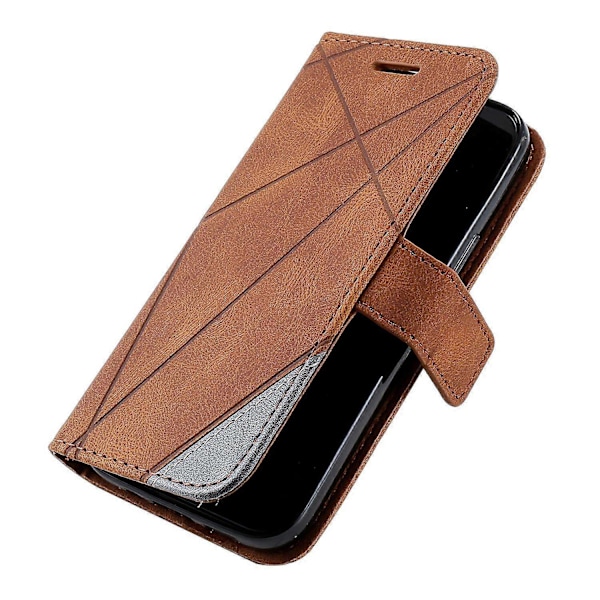 Til iPhone 12 mini Telefon Cover Wallet Læder Telefon Beskyttende Cover Hud Touch Tekstur-Perfekt Style D