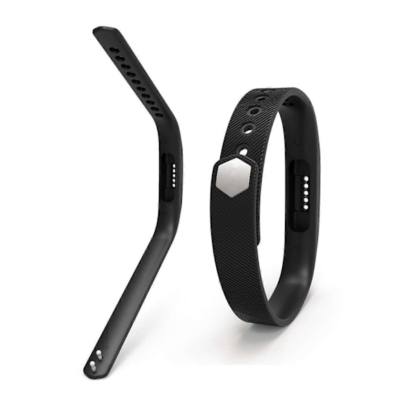Yhteensopiva Fitbit Flex 2 -rannekkeen kanssa, rannekoruhihnan korvaava ranneke yhteensopiva Fitbit Flex 2:n kanssa - Täydellinen Black S