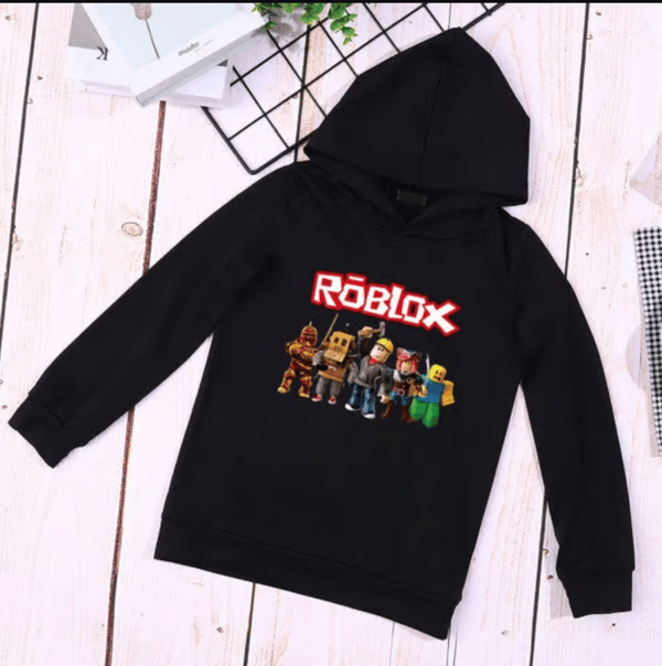 Roblox hettegenser/genser for barn, svart, 140 cm black 140 cm