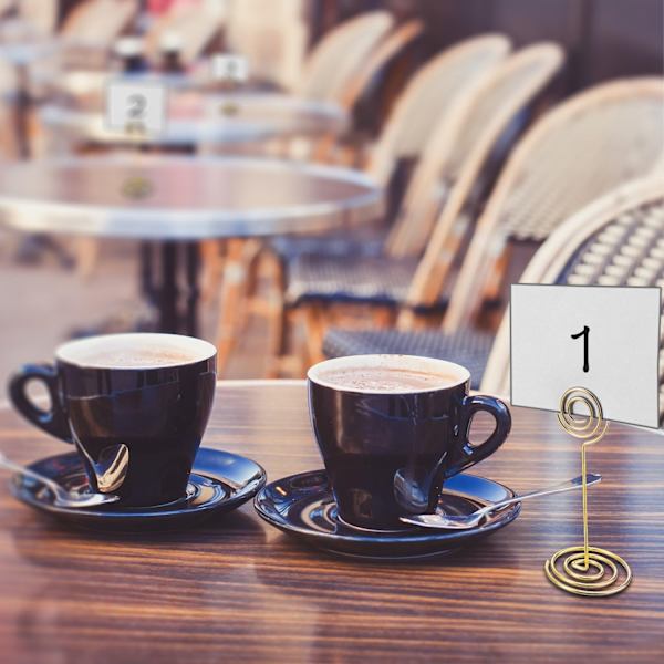 12 kpl Pöydän numero Korttiteline Valokuvateline Stand Place - Perfet