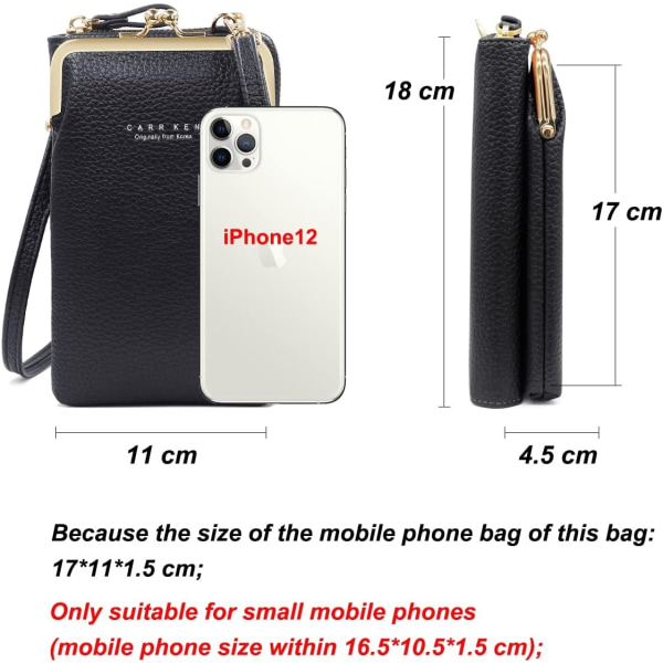 Mobiltelefon taske Steam Wallet PU læder mobiltelefon taske Crossb - Perfet