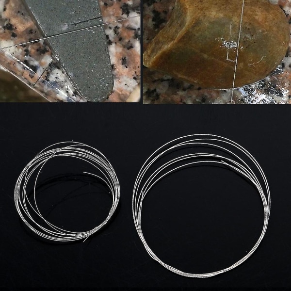 Superfin diamantkaptråd 1 m brukssågblad Jademetallmarmor - Perfet 0.26mm A
