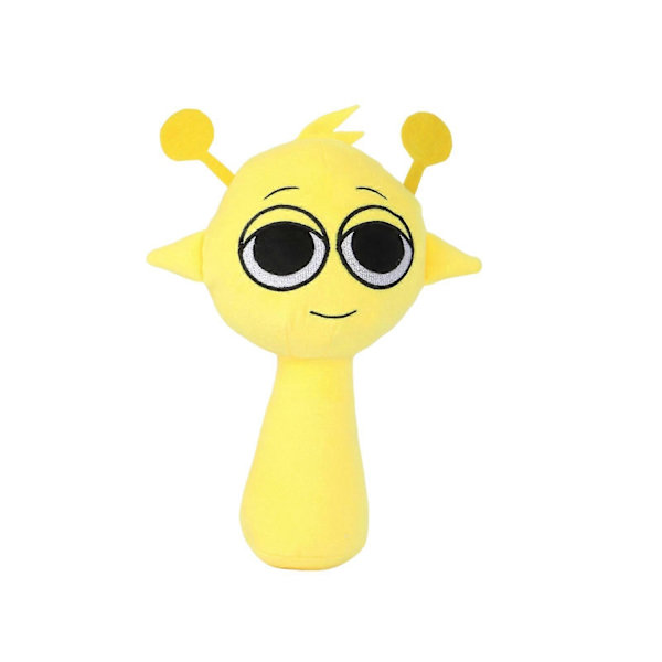 Sprunki Plyschleksaker, Skräckspel Plyschleksaker för Fans, Mjuk Fylld Djur Kudde Figur Docka Jul Födelsedagspresenter för Vuxna Barn-Perfekt Yellow