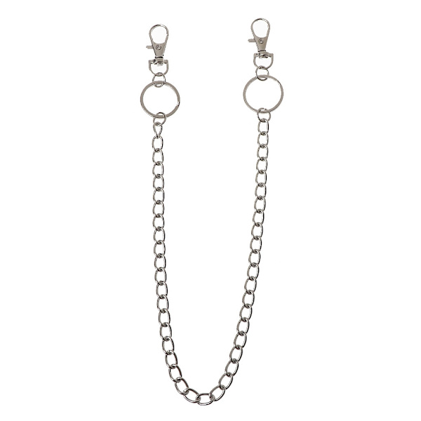 Punk 16" Midjebyxor Kedja Bälte Plånbokskedja Hip Hop Pocket Chain för m/ Nyckelring Midjekedja Anti-lost för Nyckelring för null - 7