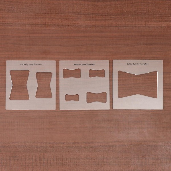 3st Butterfly Inlay Mall Träbearbetning Bowtie Key Trä Bowtie Inlay Bushing Router And - Perfet