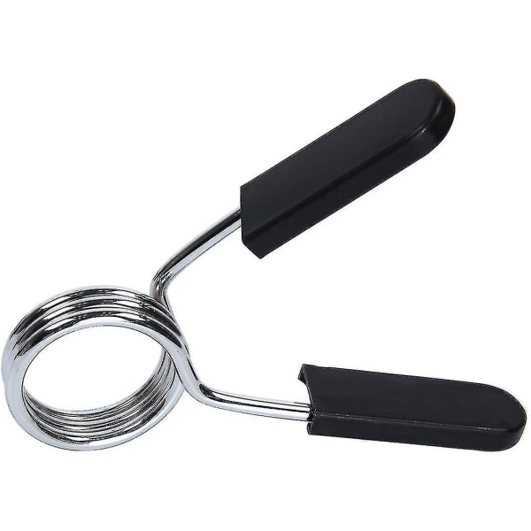 Barbell Snap Spring Clip Lock Sett med 2 - Svart - Perfet