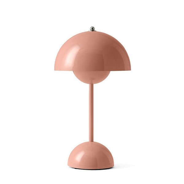 Sopp bordlampe metall bordlampe USB-plugg - Perfet pink