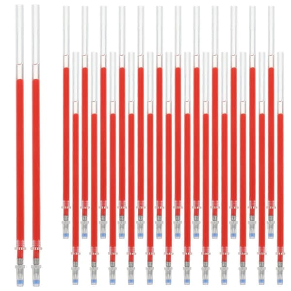 100 stk. kontorpennrefiller, DIY-pennrefiller, kontorgelpenn-erstatningsrefiller, kulepennrefiller - Perfekt
