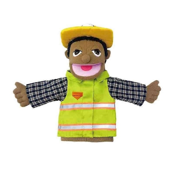 Mjuk Plyschleksak Handdocka Roliga Dockor Leksak Professionell Karaktär Handdocka, 50% Rabatt - Perfekt worker