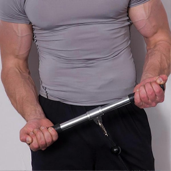 Pull Down Bar Gym Roterende Lige Stang til Kabelmaskine Tilbehør Træning Biceps Hjemme Gym Udstyr-Perfet