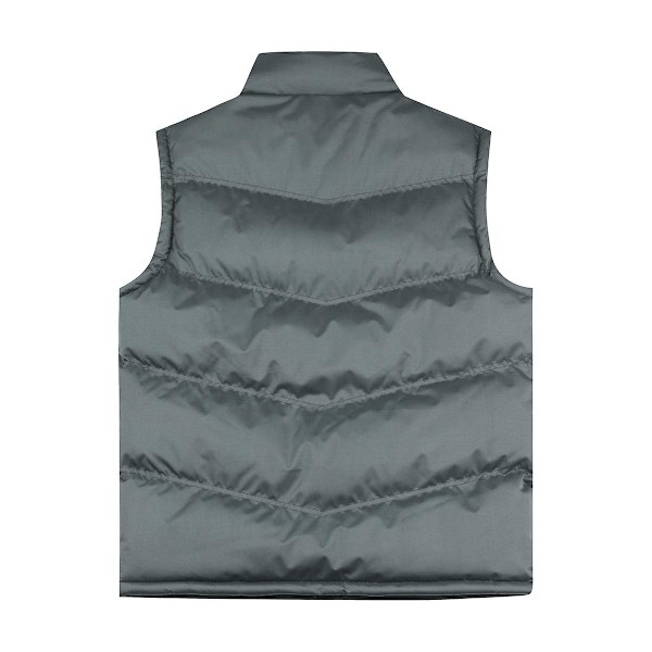 Sliktaa Miesten Bodywarmer Liivit Ulkoilmakäyttöön Vuorattu Hihaton Puffer Takki - Täydellinen Grey L