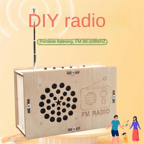 DIY FM Radio Model kit Studenter Videnskabstræningsudstyr - WELLNGS