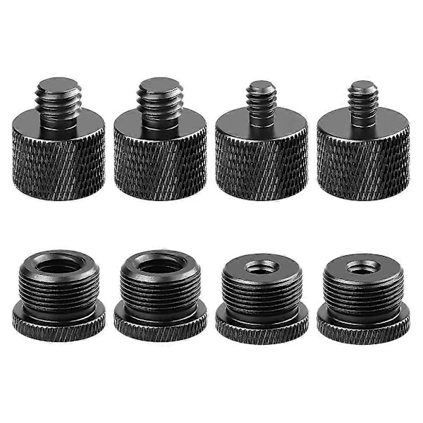 Mikrofonstativ Mikrofonarm Set, Mikrofon Gängadaptrar-5/8 Hona till 3/8 Hane och 5/8 Hona till 1/4 Hane-Perfekt