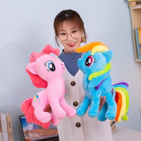 20/30/40/50cm My Little Ponyed Pehmo, täytetyt lelut Pinkiepie Applejack Rainbowdash Anime Igur Sarjakuvanukke lapsille Syntymäpäivälahjat - Perfet F 50cm