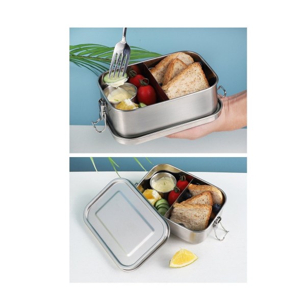 Lunchbox för barn, 304 rostfritt stål, läckagesäker cap - Perfet
