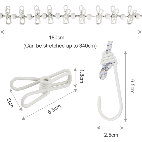 Utendørs klær tørkestativ, klessnor, vaskesnor båre - Perfet