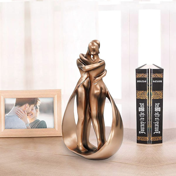 Kyssende par statue, tilpasset skulptur ornament - Perfet