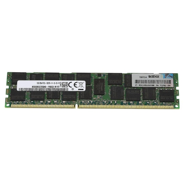Ddr3 16gb RAM Hukommelse 1600mhz Ecc Reg Server Ram Memoria 240 Pins Pc3l-12800r Til Intel Amd Desktop - Perfet
