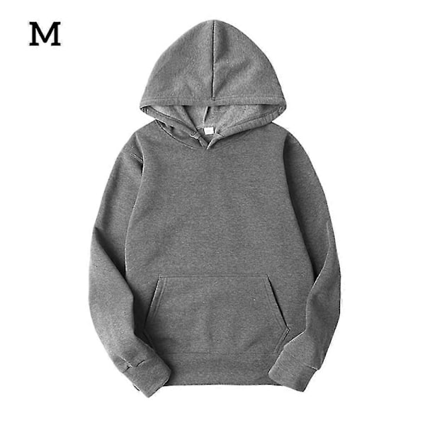 Unisex Bomuldstrøje med Snørehætte - Perfekt Dark Grey M