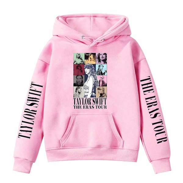 Taylor Swift Taylor Swift omgivende print casual hættetrøje til drenge og piger - Perfet 150cm