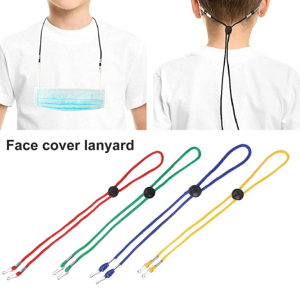 10 st/ set Öronhängande rep Justerbar Lätt att bära Polyester Nackrem Cover för utomhusbruk - Perfet Mix Color