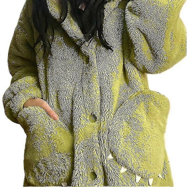 Uudet Söpöt Mike Wazowski Hupulliset Korallifleecet Pyjamat Kotipyjamat Ulkovaatteet Lämpöpyjamasetti - Täydellinen robe M