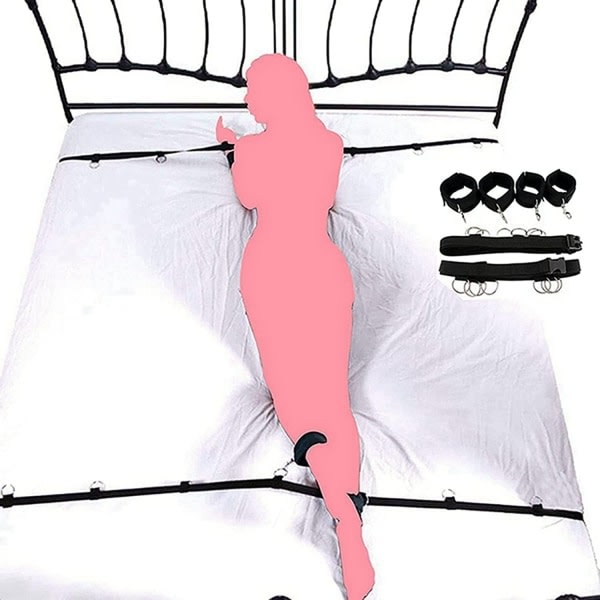 Sängynpidike Sex Bonded pariskunnille queen-size-vuoteen alla