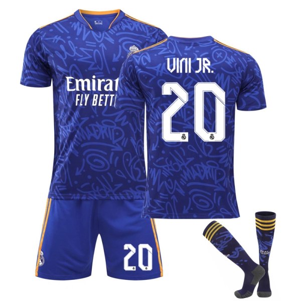 barn / vuxen 21 22 World Cup Real Madrid fotbollströja set V - Perfet UINI JR-20 24#