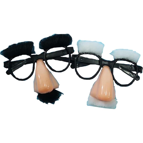 2 pcs Dress Up Glasses Nose Eyebrows Mustache Props - Perfet