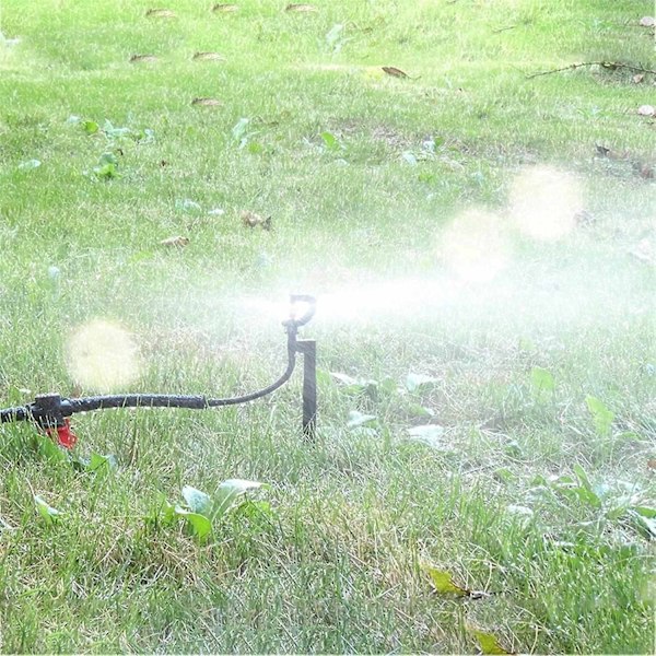 Vandingssprinkler, 20 stk, G-type 180 graders roterende mikrosprinkler, til have drivhus græsplæne vanding med 4/7 vandingsslange 20CM-Perfet