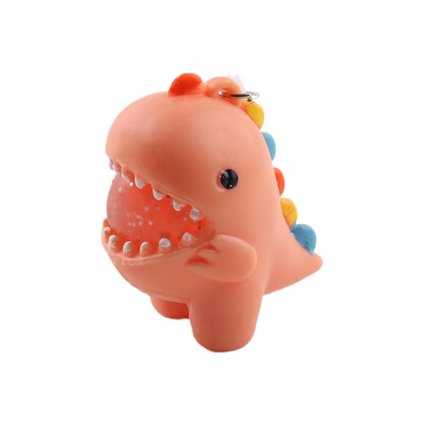 Dinosaur Squishy nøkkelring leketøy Stress Relief Toy - Perfekt blue  onesize