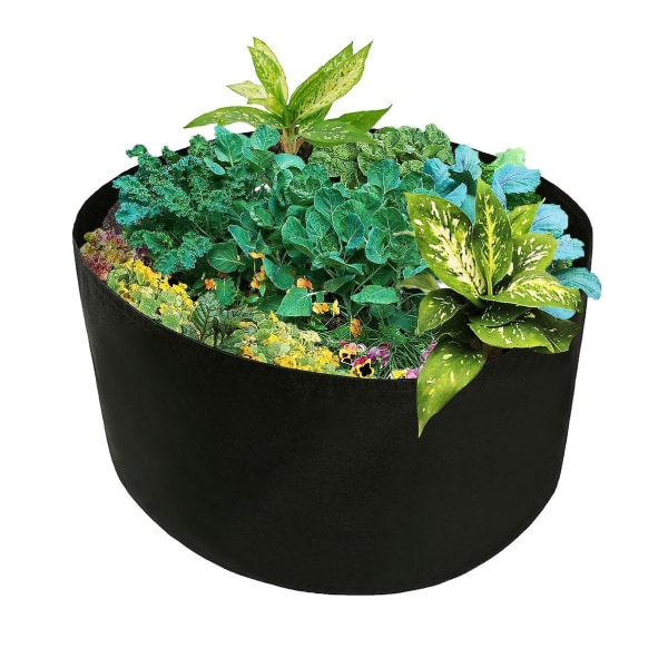 150 gallon premium odlingspåsar Kraftig filttyg Växter Krukor inomhus utomhus odlingsbehållare med handtag - Perfet