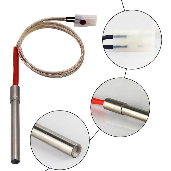 220V Tennplugg Vanntett Hot Rod Trepellets for Peis Grill Ovn Deler-Perfet