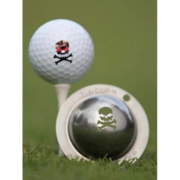 Tin Cup Golf Boldmarkører - Tilpassede Justeringsværktøjer - Personlige Golftilbehør - Perfekt Jolly Roger
