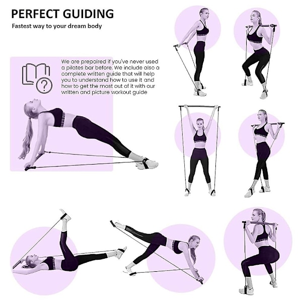 Pilates Yoga Stick til kvinder - perfekt Purple
