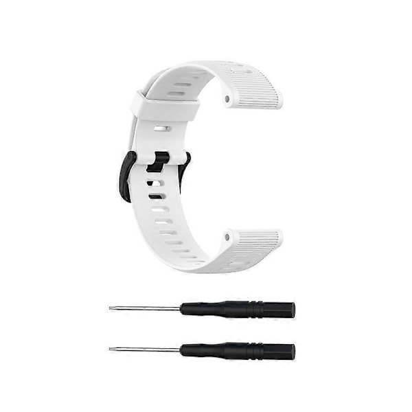 Til Garmin Forerunner 945 silikone rem - Perfekt White