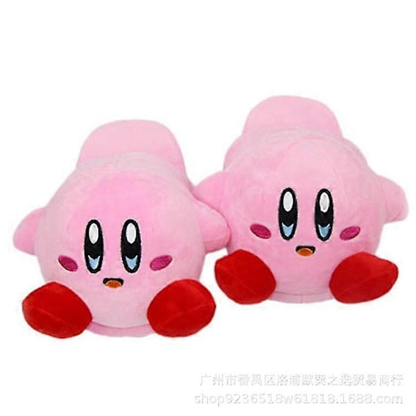 Tegnefilm Kawaii Sød Efterår og Vinter Plys Hjemmesko Anime Spil Omkring Kirby Hjemme Varme Bomulds Sko-Perfekt Kirby