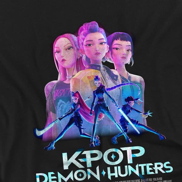K-Pop Devil Hunter Barn/Barn Huntr/X Anime T-Shirt-Perfekt Black 7-8 Years