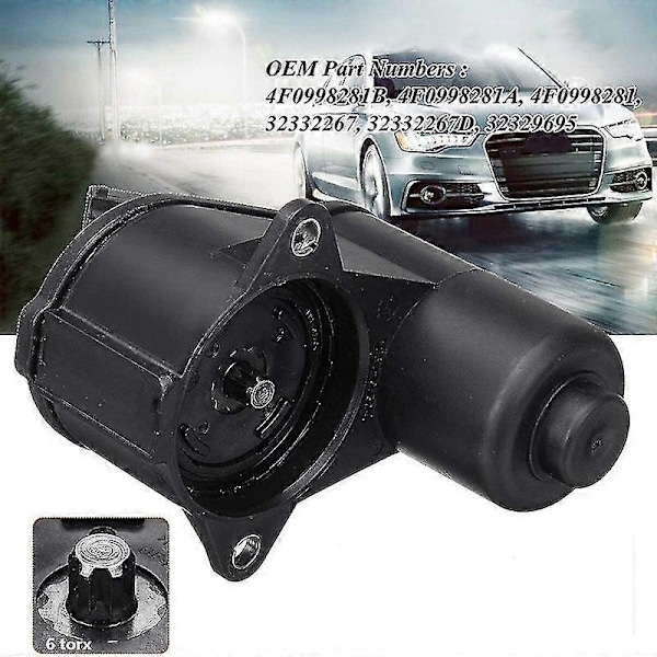 6 Tænder Parkeringsbremse Kaliber Servo Motor 4F0998281 Kompatibel med - A6 C6 2004-2011 6-TORX 4F0998281B 4F0 99-Perfet