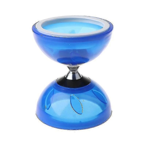 Diabolo Sæt Triple Kugleleje Kobling Matchende Farvede Fiber Håndpinde, Diablo Snor & Taske - Perfekt Deep Blue Small