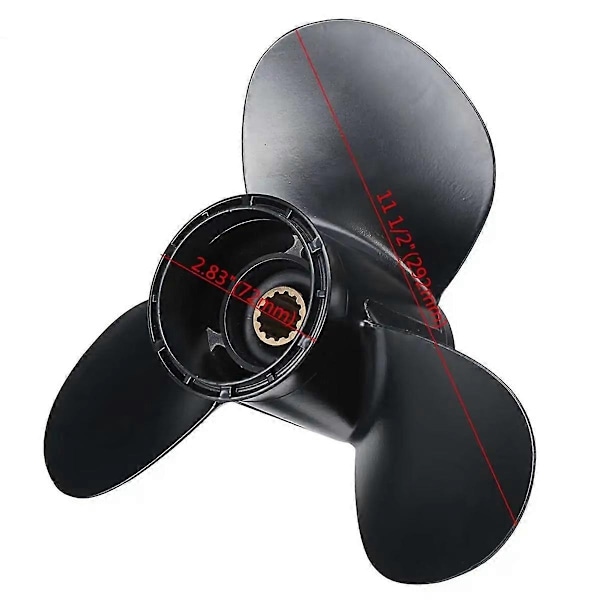 Kompatibel med Suzuki 35-65HK 58100-95353-019 11 3/8 X 14 Påhængsmotor Propel-Perfet
