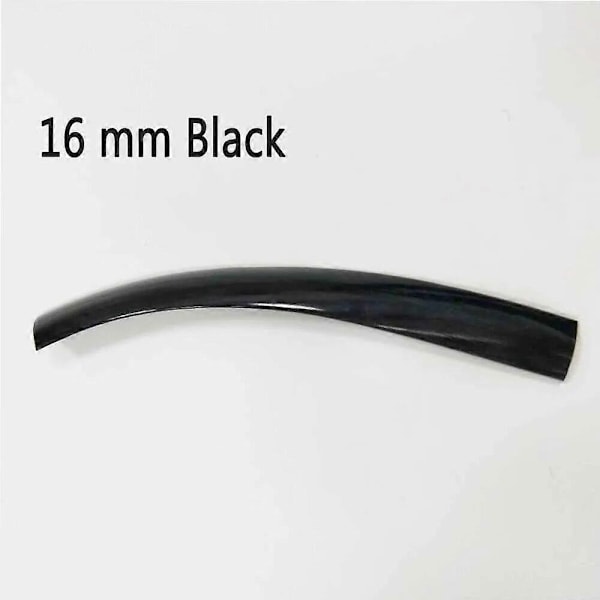 32,8 fot 10 m längd 16 mm/19 mm bredd Plast T-list T List Kompatibel med Arkad MAME Spelmaskin Skåp krom/svart-Perfet 16mm black 10m