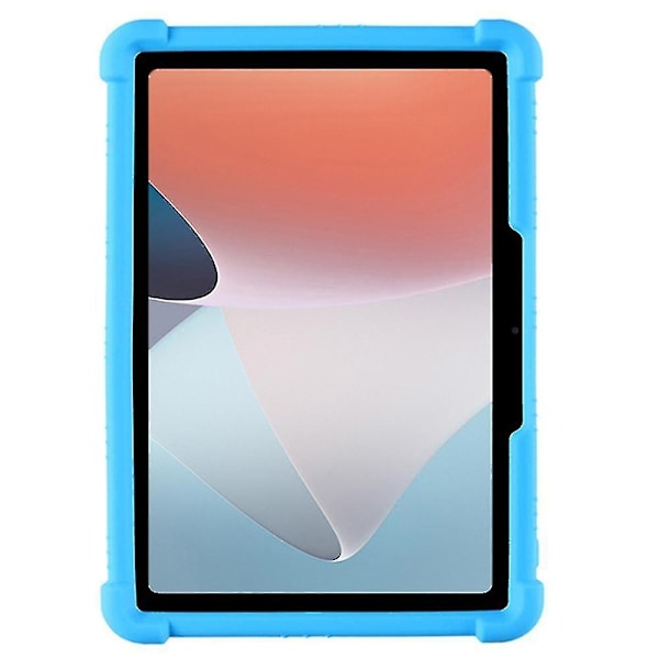 Skyddande Fodral för Oppo Pad Air 10.36 Tum 2022 med PC-Stativ, Fallskyddande Mjuk Silikon T-Perfet Sky Blue
